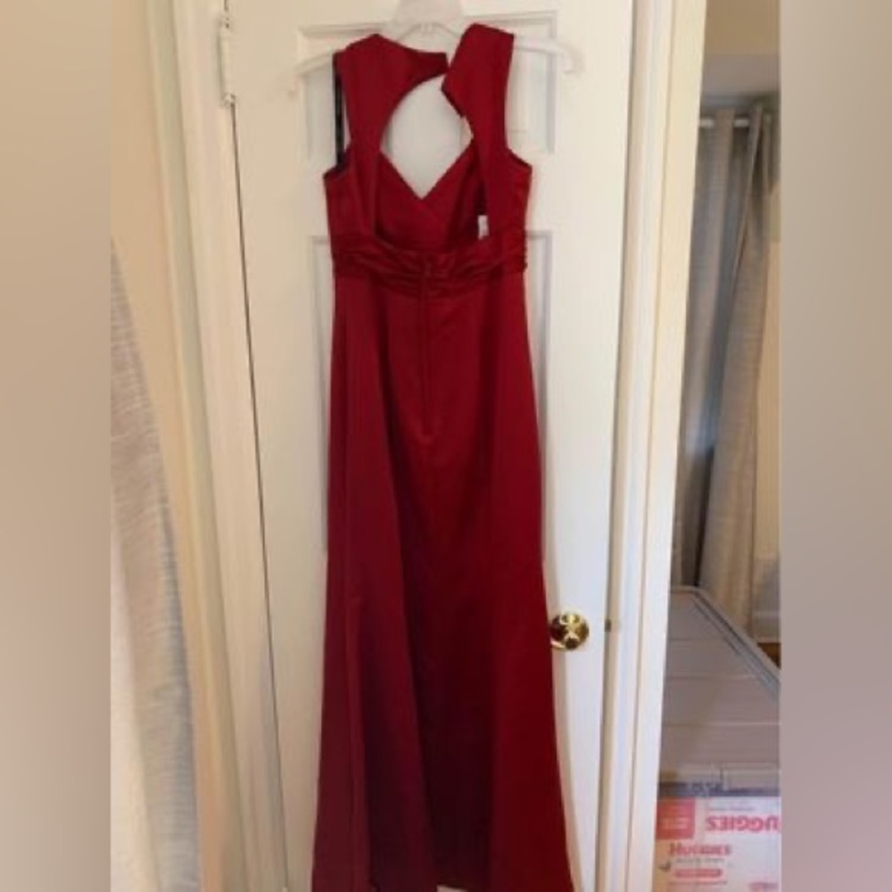 Alfred Angelo Red Satin Gown NWT